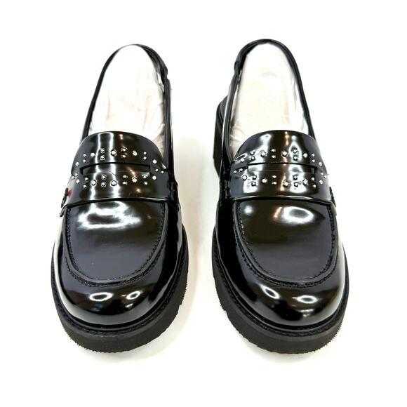 DARRY LUG SOLE SLINGBACK LOAFERS BLACK SIZE 9M NWT AND BOX - Picture 1 of 9